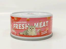 Cat Canned Food Fresh Meat - Chicken & Shrimp