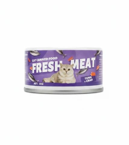Cat Canned Food Fresh Meat - Tuna & Crab