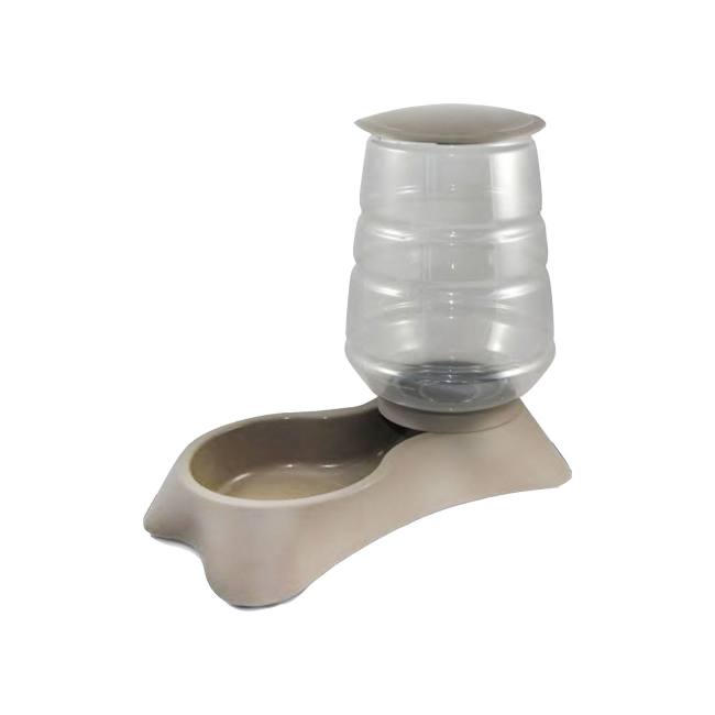 dog food plate with a flask