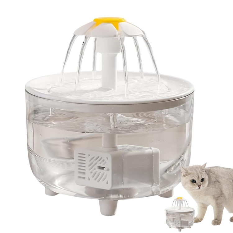 نافورة مياة شفافة للقطط 