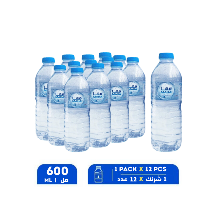 مها مياه معدنية 600مل عدد 12