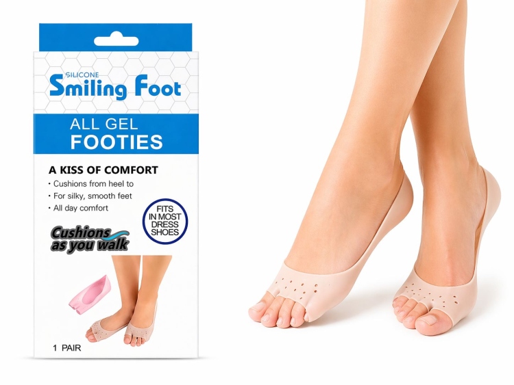 جوارب جل سيليكون لراحة القدم طوال اليوم 