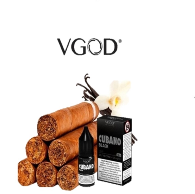VGod Cubano Black  SaltNic Vape Juice - 10ml - 20 mg Nicotine 