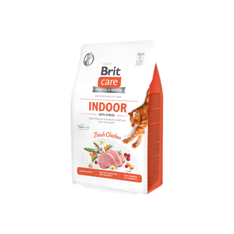 بريت طعام جاف خالي من الحبوب للقطط المنزلية