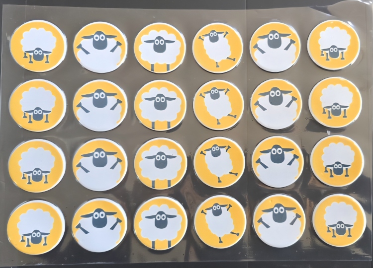 ترانسفير عيد خاروف 5 سم 3 ورقات