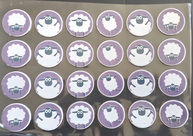 ترانسفير عيد خاروف 5سم 3 ورقات 