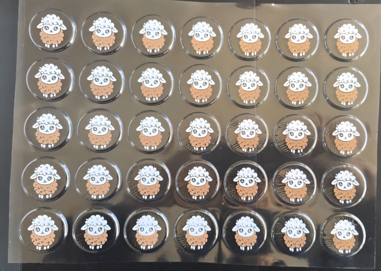 ترانسفير عيد خاروف 4 سم 3 ورقات