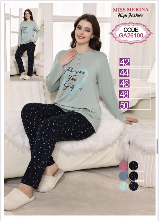 بيجامه كم قطن 26100 42-50