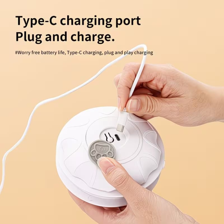 لعبة ذكية للقطط بريشه متحركه و صوت طيور حقيقة 