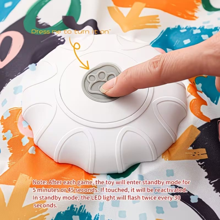 لعبة ذكية للقطط بريشه متحركه و صوت طيور حقيقة 