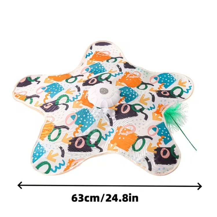 لعبة ذكية للقطط بريشه متحركه و صوت طيور حقيقة 