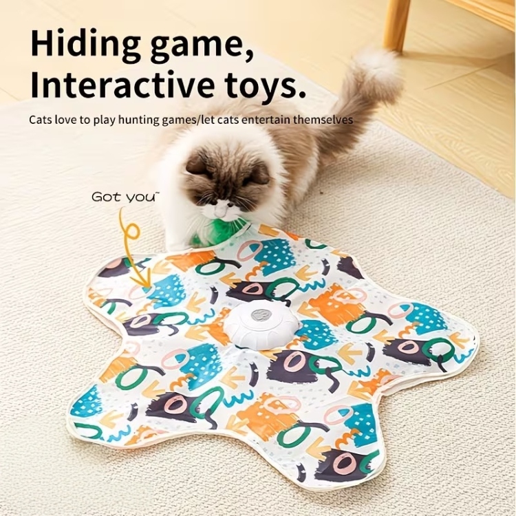 لعبة ذكية للقطط بريشه متحركه و صوت طيور حقيقة 