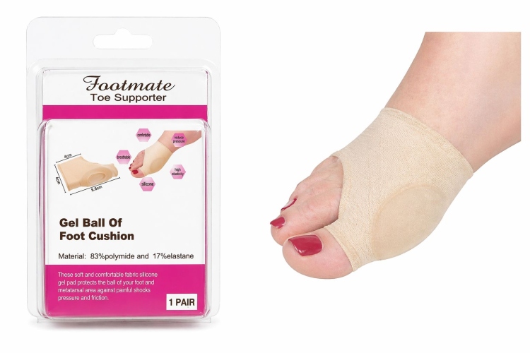 مشد حماية غظمة أصبع القدم الكبير مع دعامة سيليكون 
