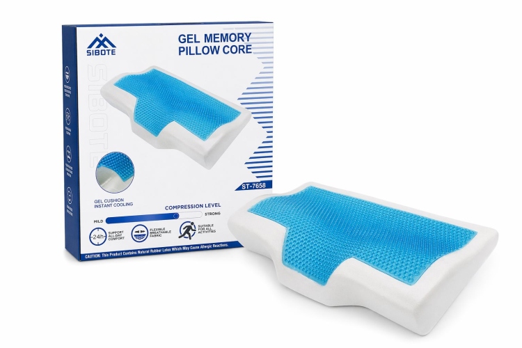 مخدة طبية جل ميموري لدعم و راحة الرقبة و الرأس 