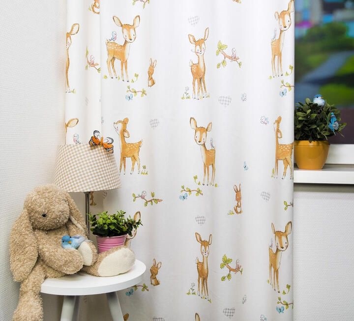 Customized boys gazelle curtains