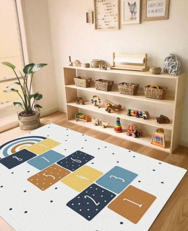 Customized hopscotch rugs
