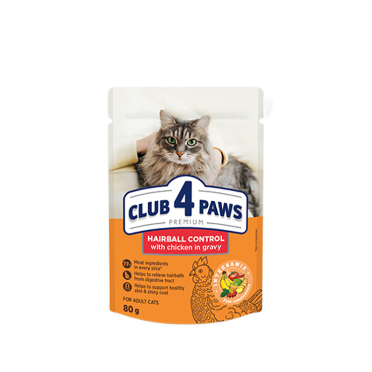 كلب فور باوز للتحكم في كرات الشعر بنكهة مرق الدجاج