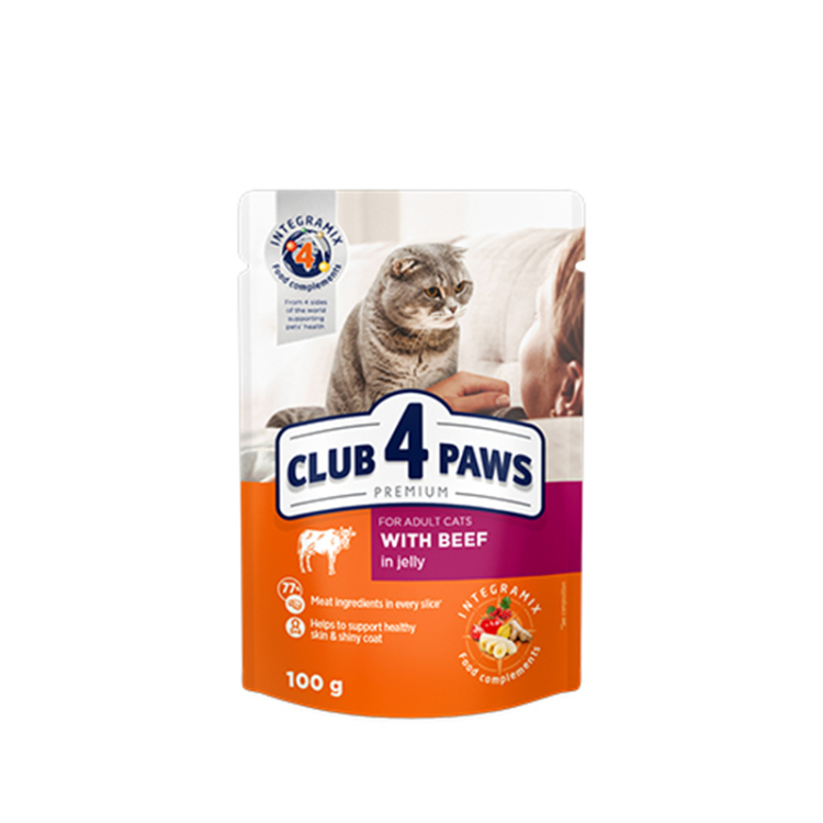 كلب فور باوز بلحم البقر مع الجيلي