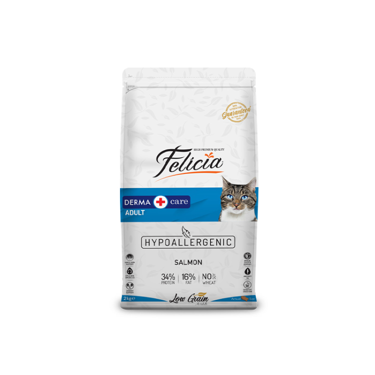 فيليسيا طعام جاف للقطط البالغة للعناية بالجلد والفرو