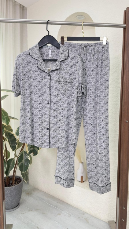 بيجامه قطعتين قطن 3109