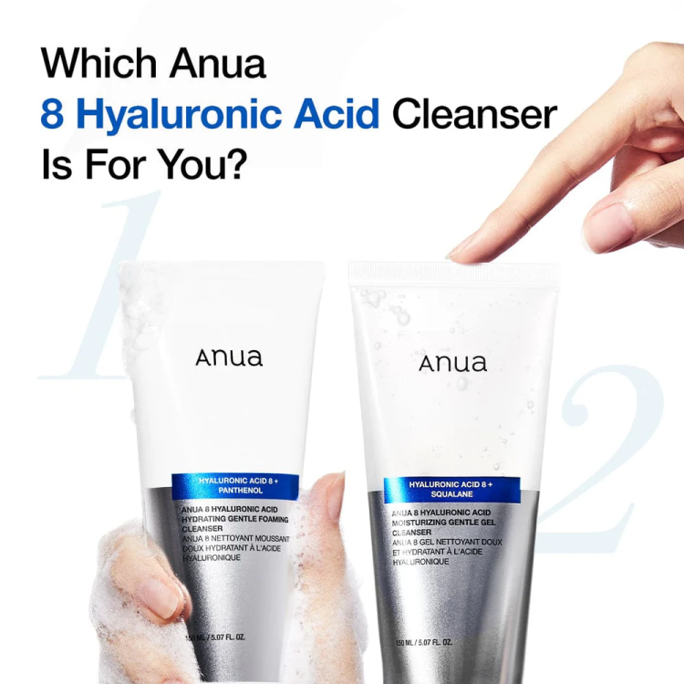 Anua, 8 Hyaluronic Acid Moisturizing Gentle Gel Cleanser