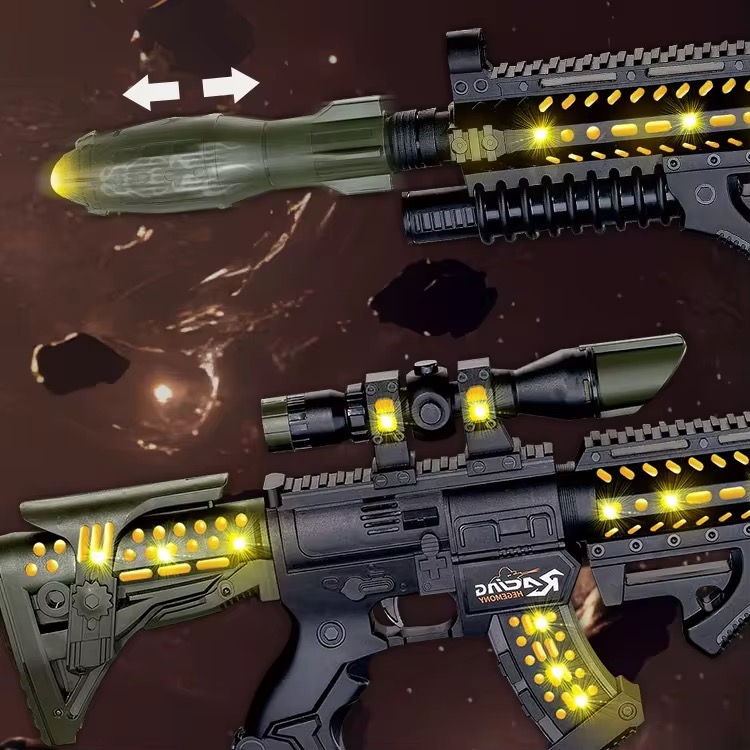 رشاش اطفال بدخنة واصوات واضاءة  حجم 66 سم 