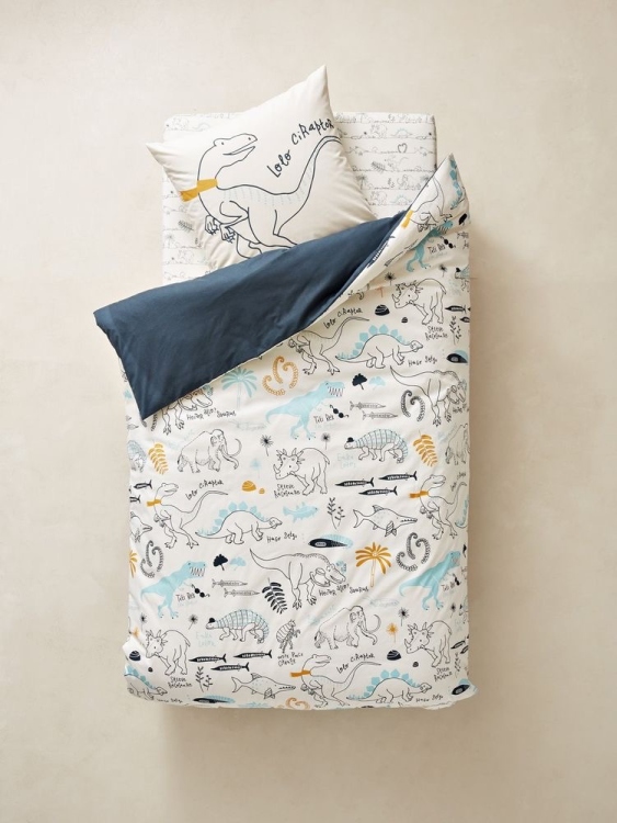 Customized dinosaur bedding set