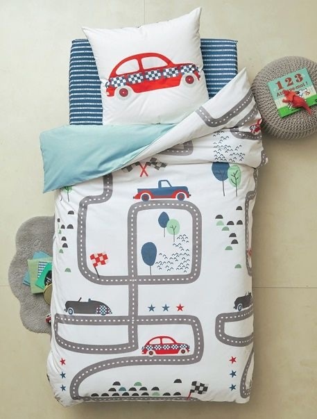 Customized street road bedding set