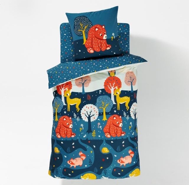 Customized bear bedding set