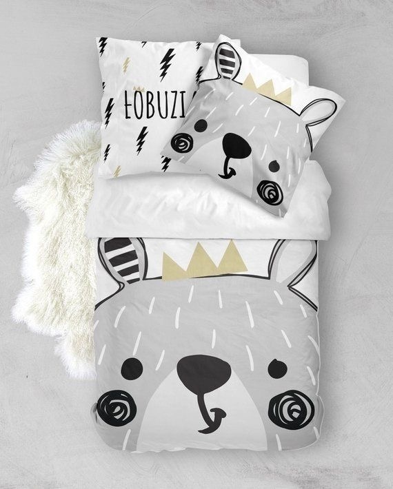 Customized bear bedding set
