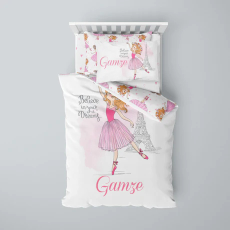 Customized ballet bedding set