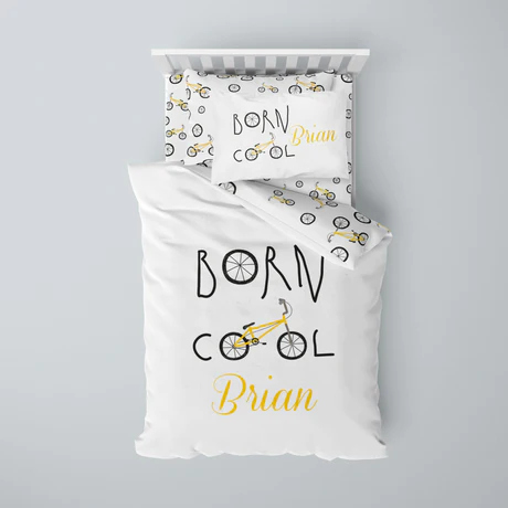 Customized bicycle bedding set