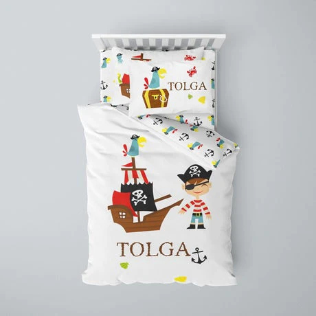 Customized pirate bedding set