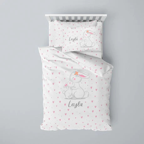 Customized rabbit bedding set
