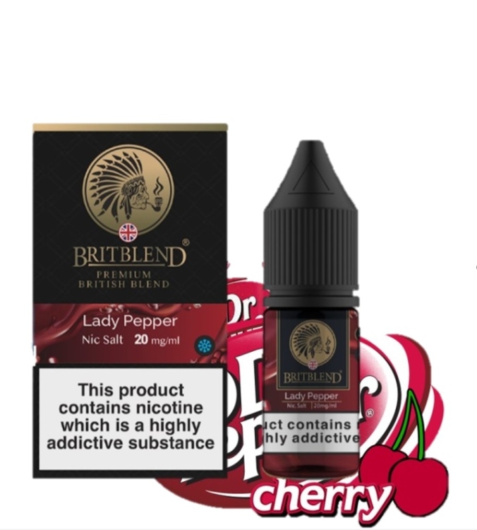 BritBlend Lady Pepper Saltnic Vape Juice - Dr. Pepper Cherry-