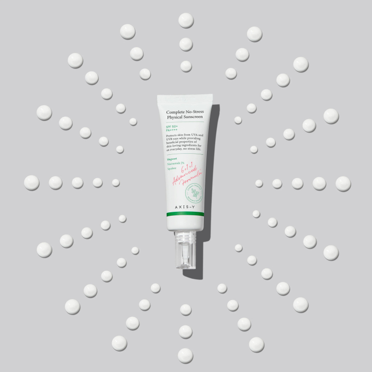 Axis-y complete no stress physical sunscreenواقي الشمس الكوري 100٪ فيزيائي
