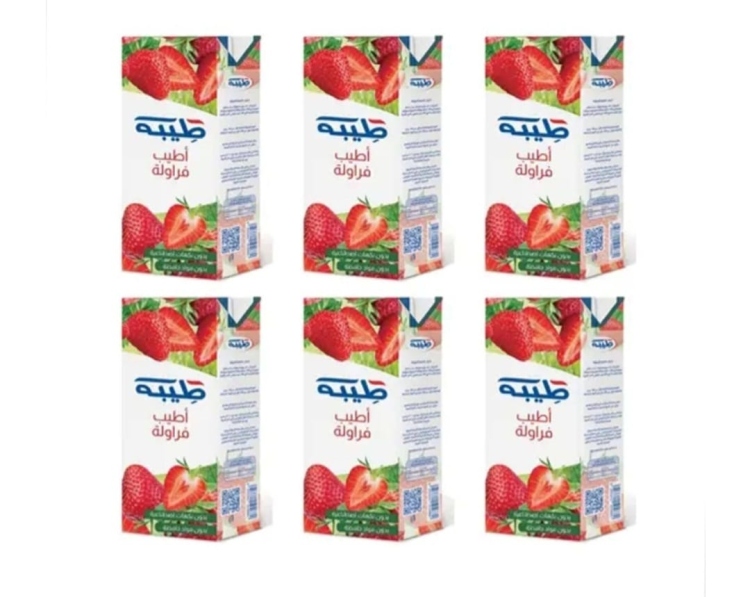 طيبة عصير فراولة 235مل*6