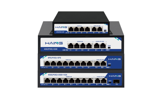 HAING HI-SW0803K 8 PORT 10/100/1000 GIGABIT POE SWITCH