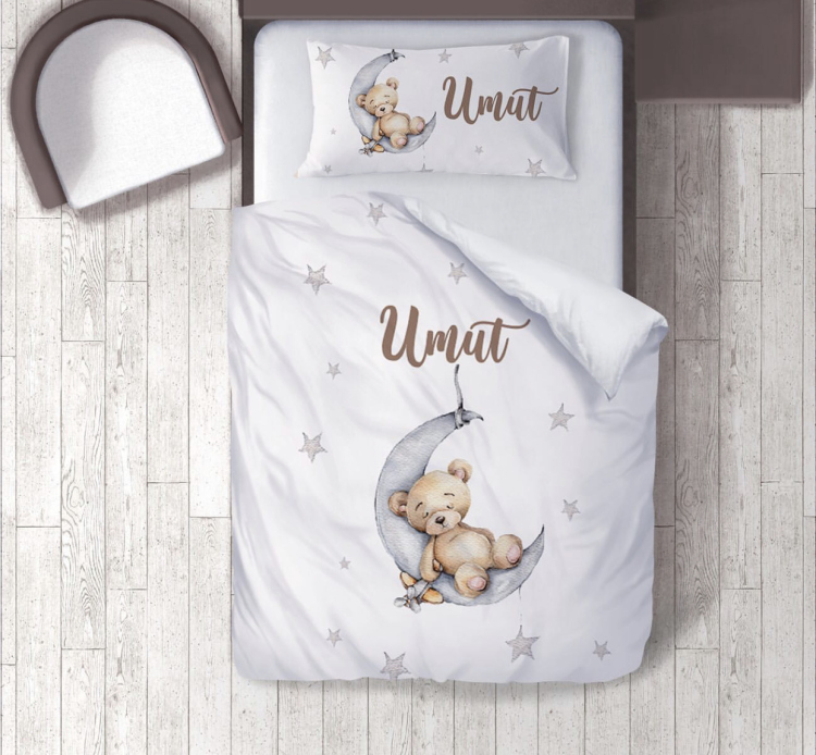 Customized bear bedding set