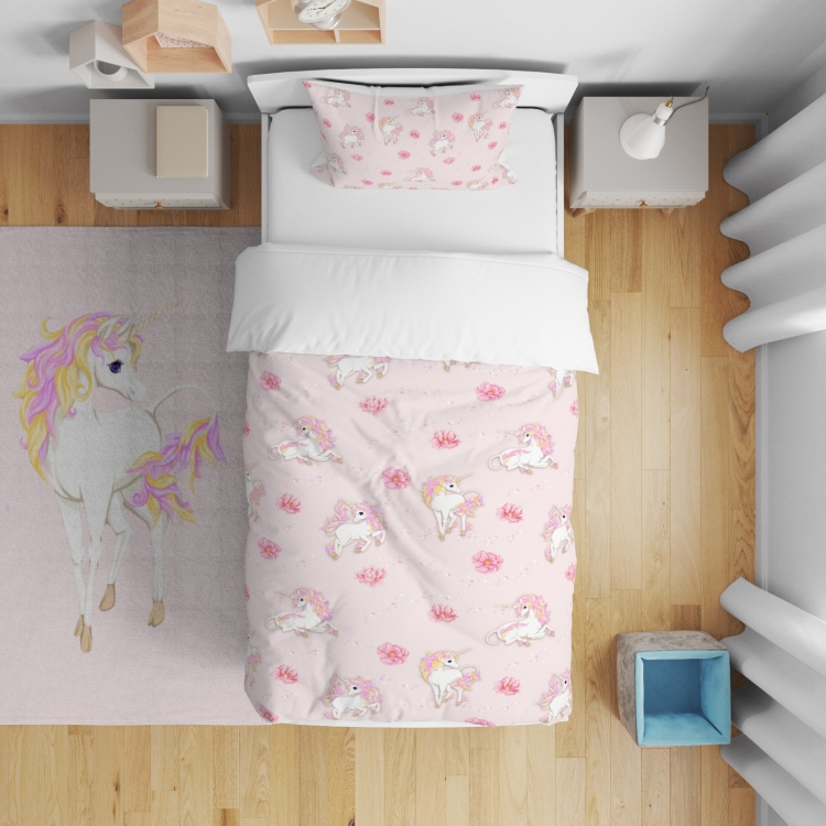 Customized unicorn bedding set