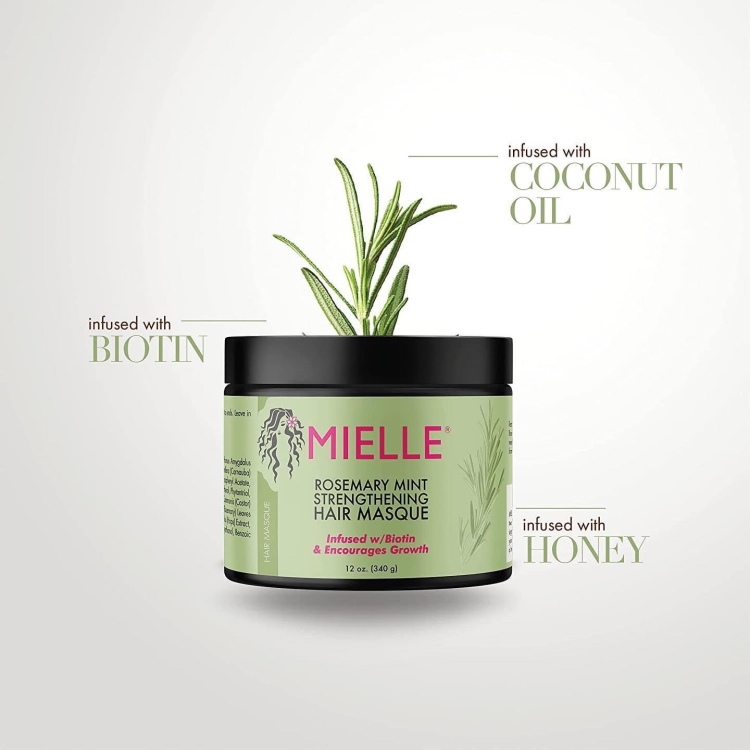 Mielle Rosemary mint hair mask ماسك لتقوية وتغذية وترطيب الشعر بالبيوتين