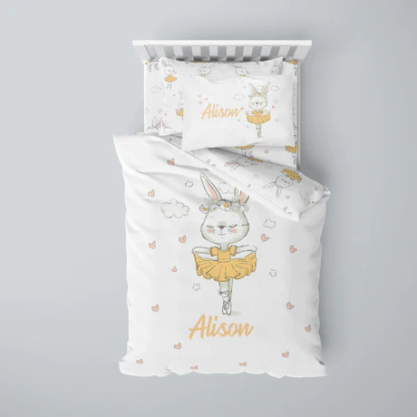Customized ballet bedding set