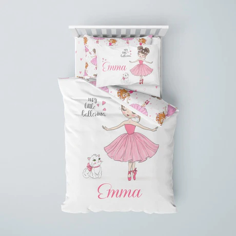 Customized ballet bedding set