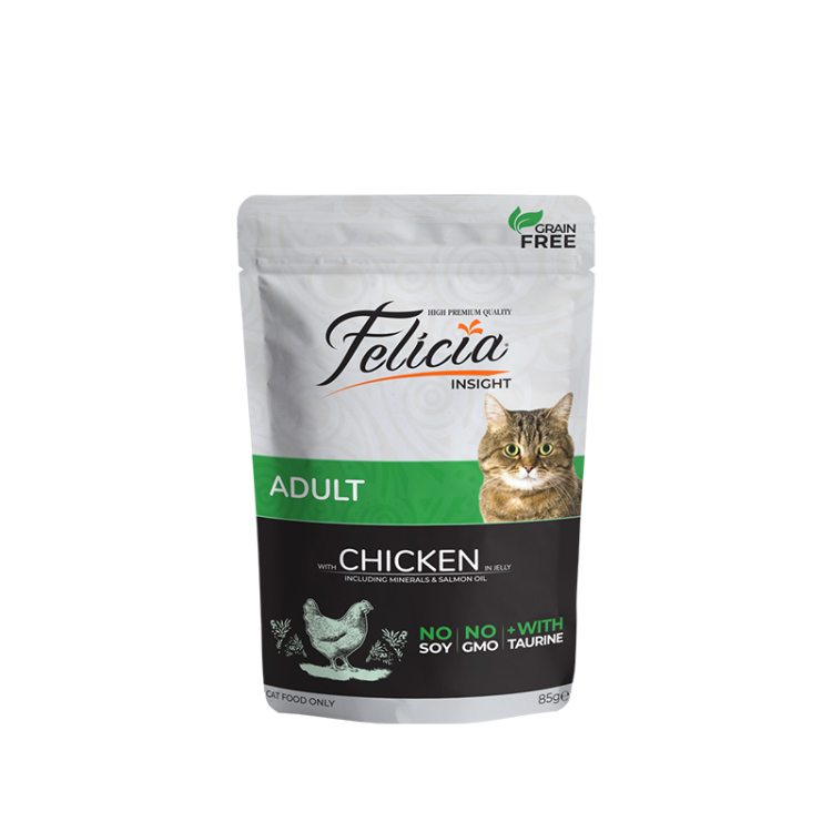 فيليسيا طعام رطب للقطط البالغة بالدجاج