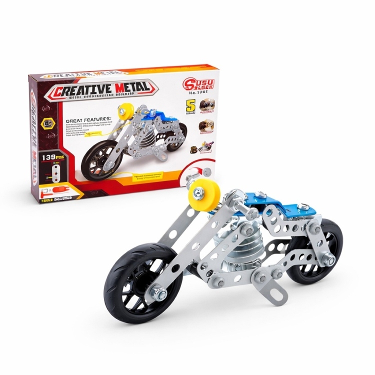 لعبة تركيب دراجة معدنية