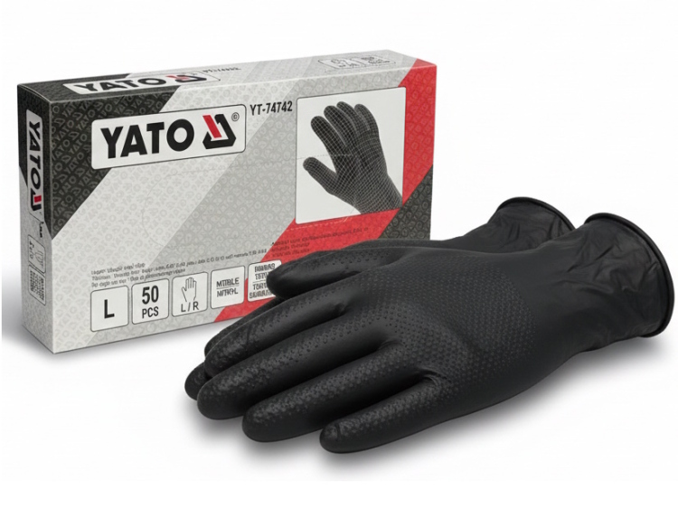 علبة كفوف عمل نتريل 50قطعة ياتو