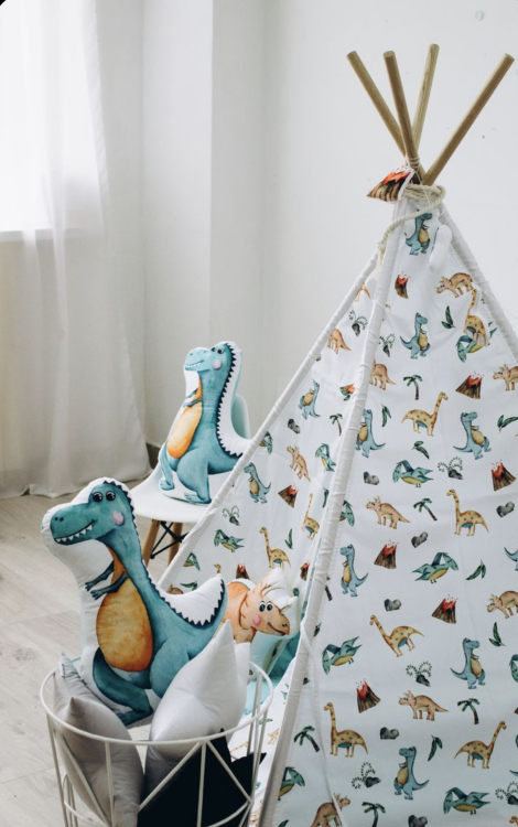 Customized dinosaur tent