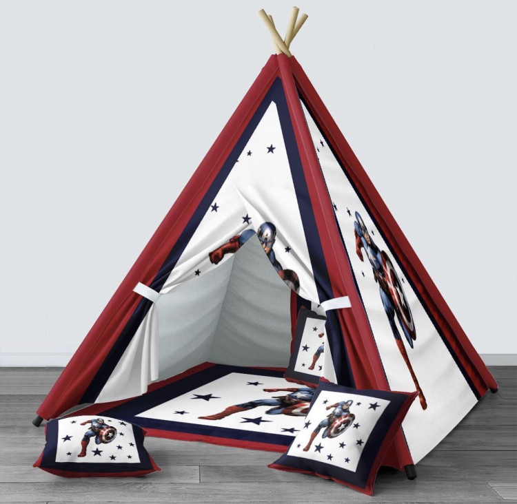 Customized captain america cartoon character tent