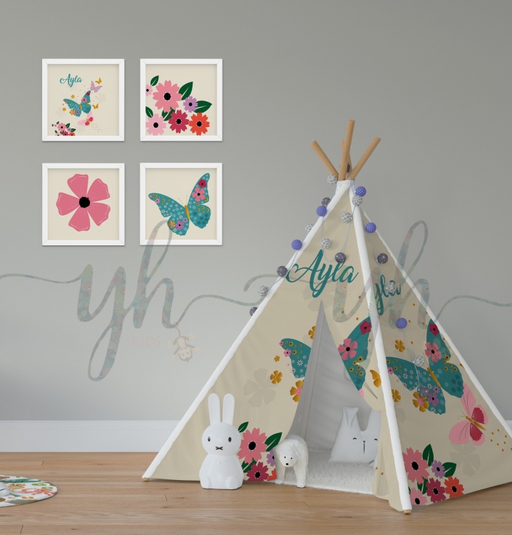 Customized butterfly tent