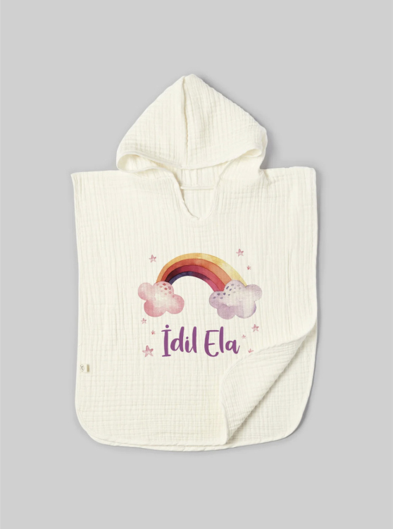 Beach personalized poncho set